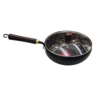 Сковорода антипригар d24см с крышкой стекло