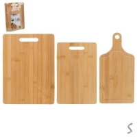 Доски разделочные бамбук 3пр/наб 33*24/18*28/16*33