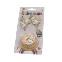 Формочки бумажные для кексов с топперами 