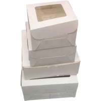 Коробка картонная для торта/десертов 16*16см