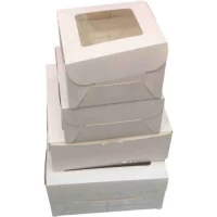 Коробка картонная для торта/десертов 25*25*12.5см