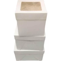 Коробка картонная для торта/десертов 25.5*25.5*20.5см