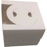 Коробка картонная для торта/десертов 16*16*12.5см