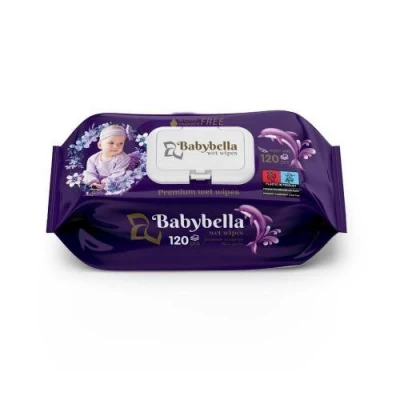 Салфетки влажные для детей парфюм.BABYBELLA 120шт/уп Салфетки влажные для детей парфюм.BABYBELLA 120шт/уп