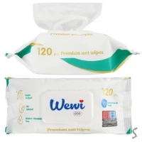 Салфетки влажные с антибактериальным эффектом парфюм.WEWI 120шт/уп