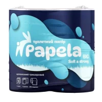 Бумага туалетная PAPELA 3-х слойная BIG 4рул/уп