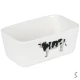Масленка с ножом и бамбуковой крышкой 17*10*8см