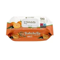 Салфетки влажные с антибактериальным эффектом BABYBELLA Mandarin 120шт/уп
