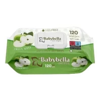 Салфетки влажные с антибактериальным эффектом BABYBELLA Apple 120шт/уп