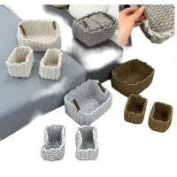 Корзина с ручками 3пр/наб 32*25/25*18/20*15см