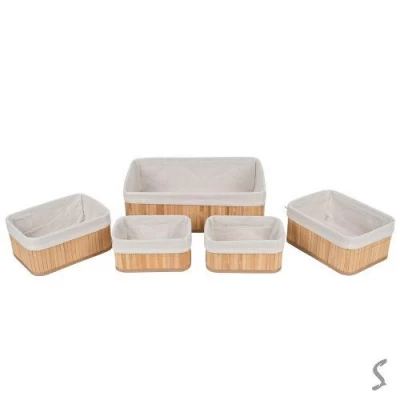 Корзина 5пр/наб 24*17.5*11/20*13.5*9/40*26.5*12см Корзина 5пр/наб 24*17.5*11/20*13.5*9/40*26.5*12см