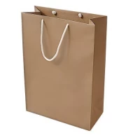 Пакет подарочный крафт L "Brown" 24*32*10см