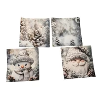 Наволочка для подушки на потайной змейке "Snowy" 43*43см