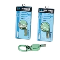 Кабель 3-in-1 USB to Type-C +Lightning+Micro USB 2.4A 80см Кабель 3-in-1 USB to Type-C +Lightning+Micro USB 2.4A 80см