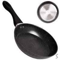 Сковорода литая покрытие "Stone" инд. дно 24см	