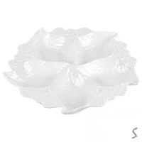 Менажница фарфор 25*25*3.5см