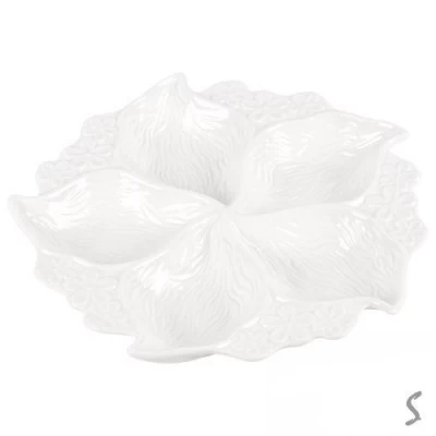 Менажница фарфор 20.5*20.5*2.5см