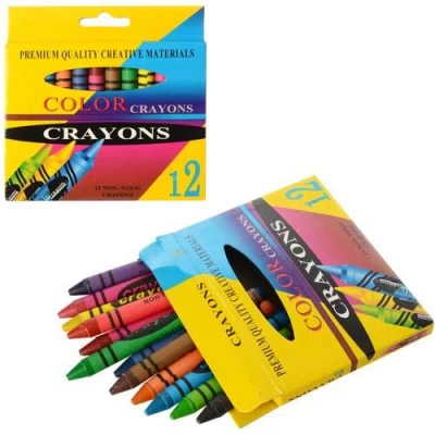 Мелки восковые 12цв