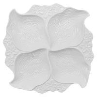 Менажница фарфор 21.5*21.5*3см