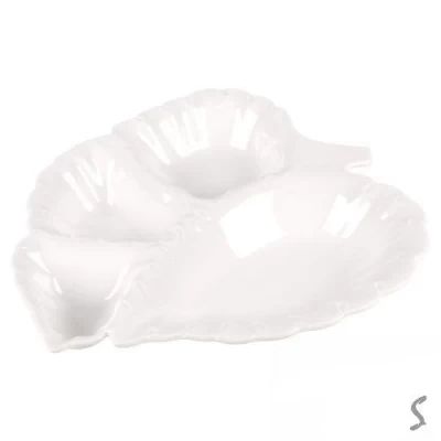 Менажница фарфор "Лист" 12"(30.5см)