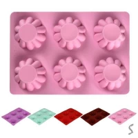 Форма силикон для кексов 6шт/л 26*18*3см