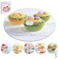 Подставка крутящаяся стекло 25см