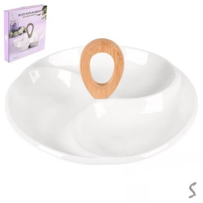 Менажница фарфор "Волна" 11"(28см)