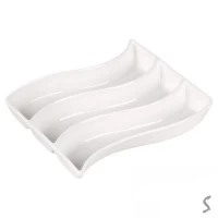 Менажница фарфоровая «Волна» 8″(20.5см)