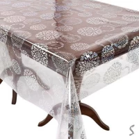 Клеенка жидкое стекло с голографич.рисунком Laser 1.37*20м