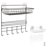 Полка с держателем настенная 2яр 6кр 30*14*29см