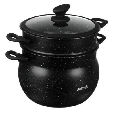 Кастрюля с пароваркой инд.дно 11л 28.2*20см/28.2*10.2см