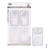 Крючки самоклеющиеся 4шт/наб 4*7см