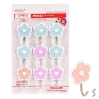 Крючки самоклеющиеся 9шт/наб 3.8*5см