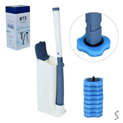 Туалетный ёршик со сменными моющими губками (8шт/наб) на подставке Туалетный ёршик со сменными моющими губками (8шт/наб) на подставке