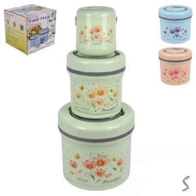 Термос пищевой метал колба 0.8л/3.5л/8.8л (27*25.5см) 3шт/наб