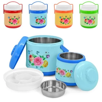 Термос пищевой метал колба 1.8л/4.6л (23*26см) 2шт/наб