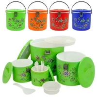 Термос пищевой пластик колба 0.6л/1.2л/3.5л/8.8л (25.5*24.5см) 4шт/наб