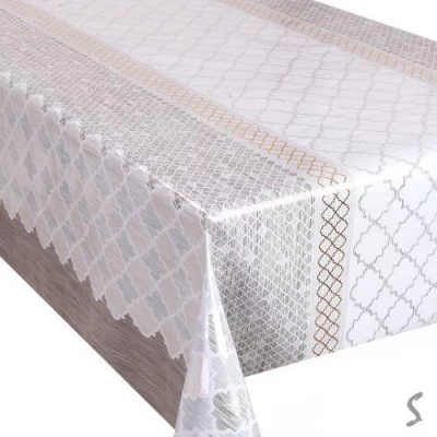 Клеенка ПВХ с принтом на ткан.основе глянец Марсель 1.37*20м Клеенка ПВХ с принтом на ткан.основе глянец Марсель 1.37*20м