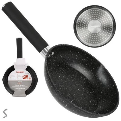 Сковорода литая антипригар "Chef" инд. дно 24*5см
