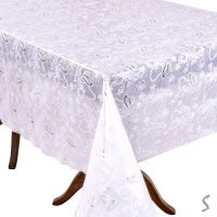 Клеенка ПВХ LACE белая 1.37*20м