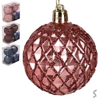 Елочные шарики 6см 4шт/наб