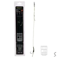 Поводок карповый с бойловым стопором 3шт/уп №8