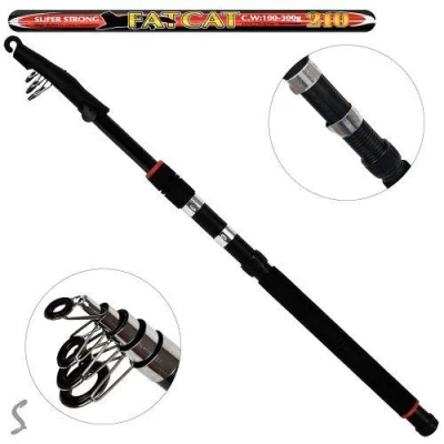 Спиннинг карповый телескоп "Fat сat" 2.1м 100-300г 5к