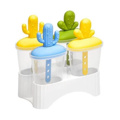 Формы для мороженого "Кактус" 4шт/наб 13*13*7.5см Формы для мороженого "Кактус" 4шт/наб 13*13*7.5см