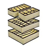 Коробка-органайзер для хранения белья 4пр/наб 32*32*10/32*15*10/28*15*10см