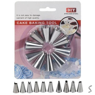 Насадки для кондитерского шприца/мешка 10пр/наб 12.5*15см