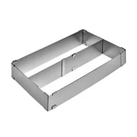 Форма для выпечки раздвижная двойная 25-48*5см