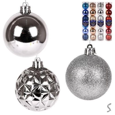 Елочные шарики 6см 6шт/наб