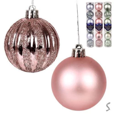 Елочные шарики 6см 6шт/наб