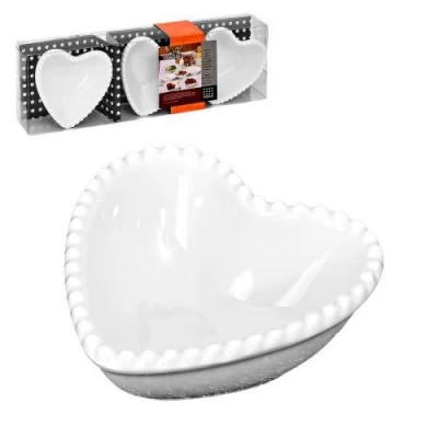 Соусницы фарфор 3шт/наб 7.5*7*3см